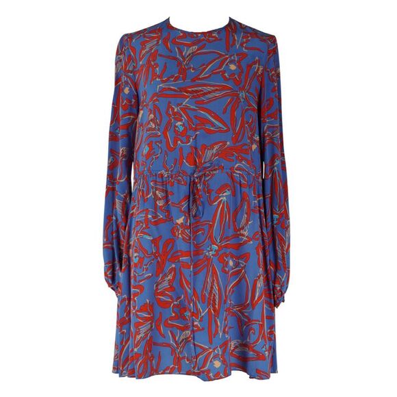 Diane Von Furstenberg Blue Printed Dress
